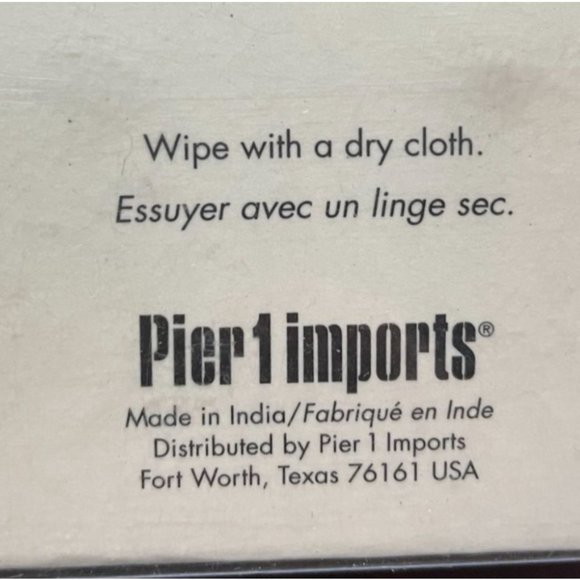 Pier 1 Imports Ceramic NAPKIN RINGS Set of 4 Yellow Blue Flowers 520/5207 - Picture 9 of 9